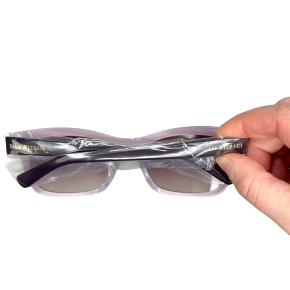 Isaac Mizrahi New York IM 30220 Purple Cat Eye Full Frame Acetate Sunglasses - Picture 4 of 12